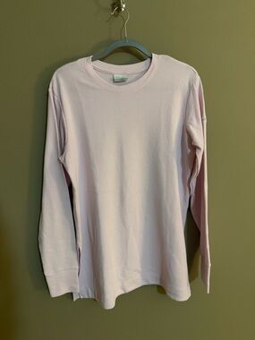 Columbia Light Pink Long-Sleeve Waffle Tee